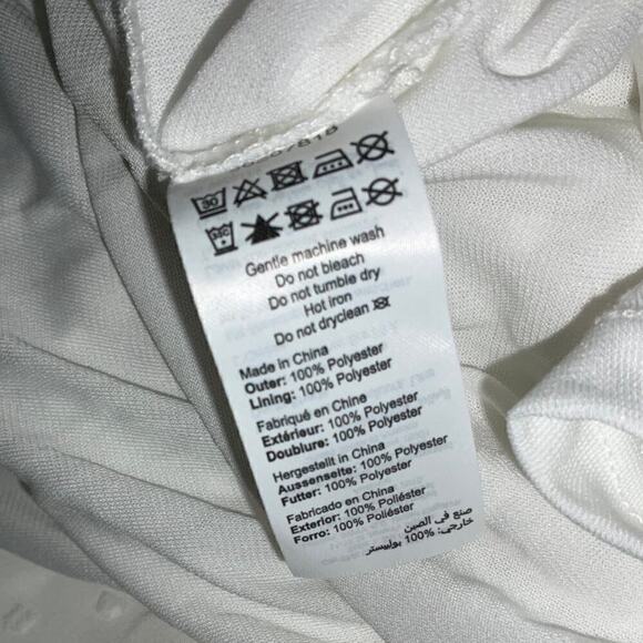 City Chic Spot Flutter Peplum Top White L/20 NWT - Picture 4 of 9